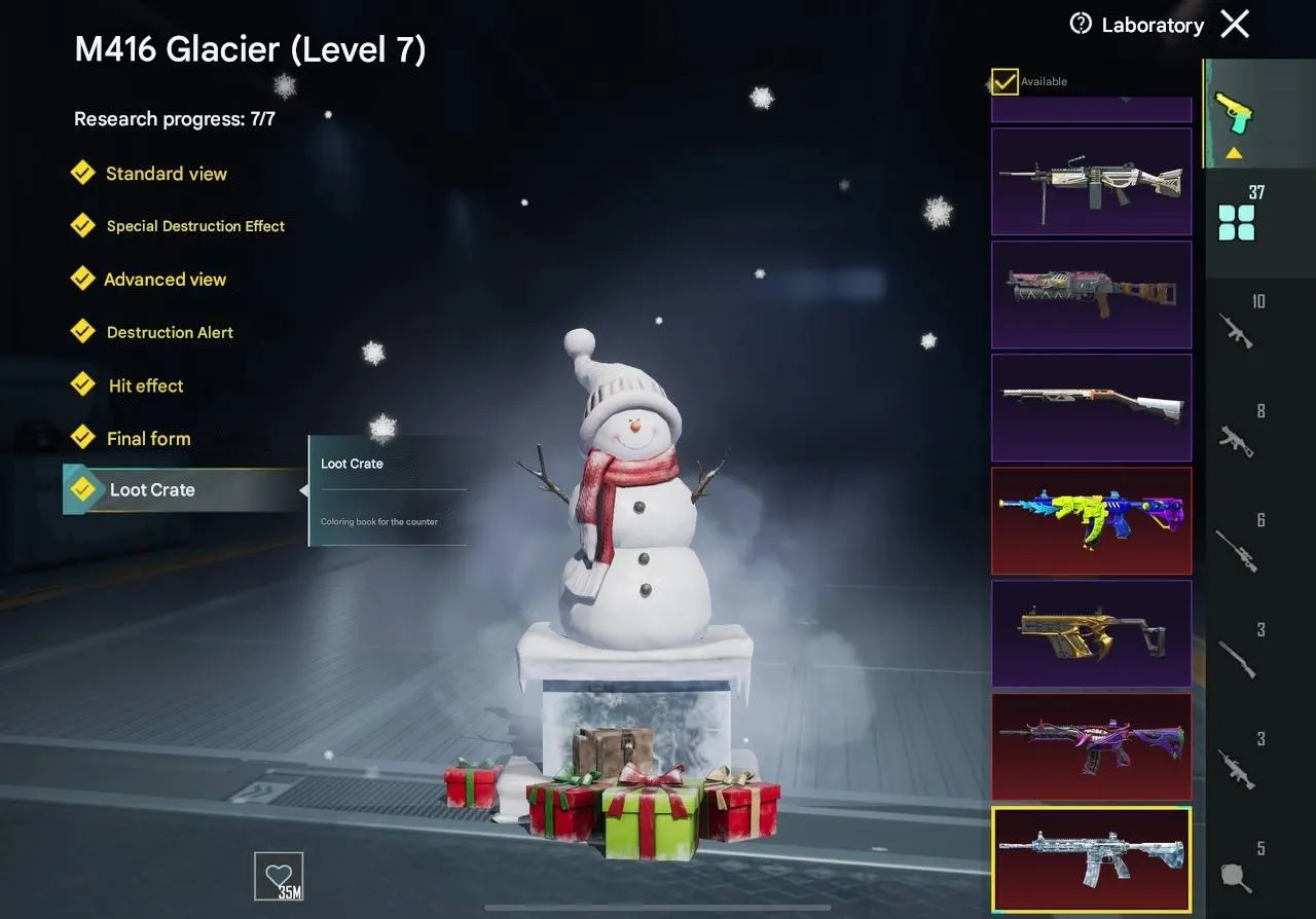 PGM246 FAT 5 FULL M416 NINJA LIZARD ROAR JOKER GLACIER UNDERWORLD 3 BENTLEY (G)